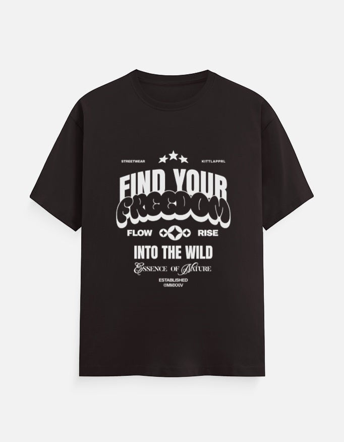 No Cap Co black 100% cotton crew neck t-shirt with