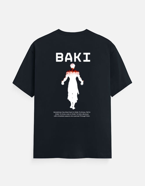 No Cap Co BAKI V2 Classic Crew T-Shirt in black 100% cotton with graphic print and text.