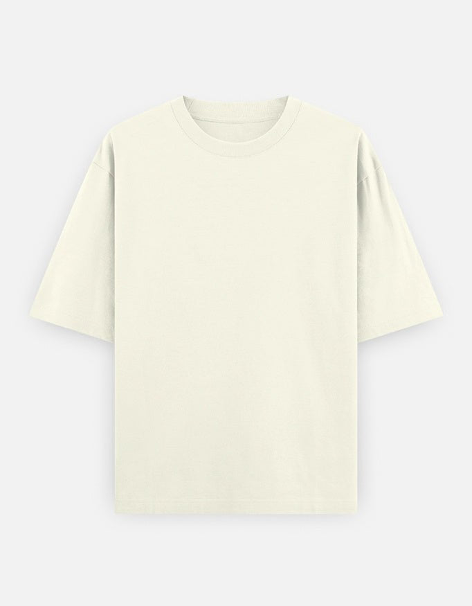 No Cap Co BALZE V2 oversized classic t-shirt in off-white, 100% cotton with a heavyweight drape and dropped sleeves.