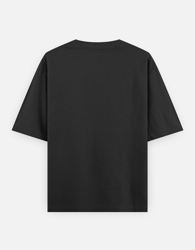 No Cap Co Big Dawg Oversized Classic T-Shirt in black, 100% cotton with a heavyweight yet breathable 240 GSM fabric.