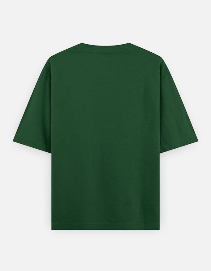 No Cap Co Big Dawg oversized classic t-shirt in dark green 100% cotton with a heavyweight drape.