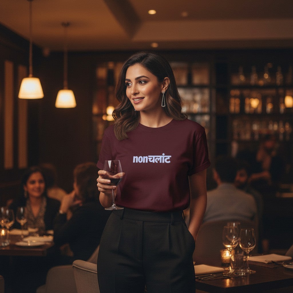 No Cap Co burgundy 100% cotton unisex t-shirt with
